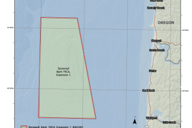 Map of the Stonewall Bank Yelloweye Rockfish Conservation Area Expansion 1