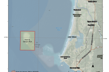 Map of the Point St. George Yelloweye Rockfish Conservation Area